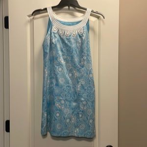 Ann Taylor Loft blue dress a line